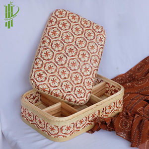 ตะกร้าและถาดไม้ไผ่อเนกประสงค์เป็นมิตรกับสิ่งแวดล้อมตะกร้าใส่ผลไม้สาน - Product Image 2