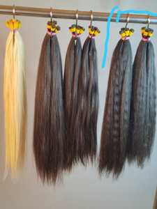 Durable 100% Raw Virgin Micro Links I Tips Hair U Tips and Tape Ins Double Drawn Human hair Extensions Free Hair - Product Image 6