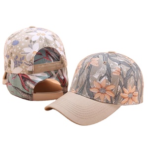 Phụ nữ cô gái thời trang 6 Bảng tùy chỉnh hoa mẫu thăng hoa in Mũ bóng chày - Product Image 2