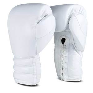 Vente en gros de gants de boxe professionnels en cuir véritable, de haute qualité, faits sur mesure, de poinçonnage, d'entraînement, de dentelle réglables, nouvelle collection 2022 - Product Image 3