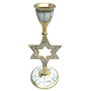 Bougeoir d'église en forme d'éléphant en laiton décoratif fait à la main et porte-bougie en métal pour la décoration de la maison avec porte-bougie en laiton MOP - Product Image 3