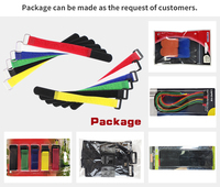 Durable écologique pour les attaches Logo personnalisé Nylon crochet et boucle serre-câble avec boucle USB en plastique multi-usages