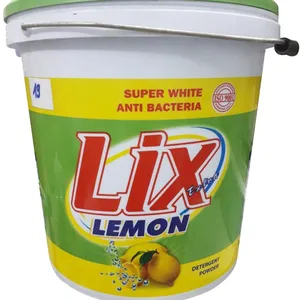 Yüksek kaliteli LIX limon deterjan tozu 9KG kova