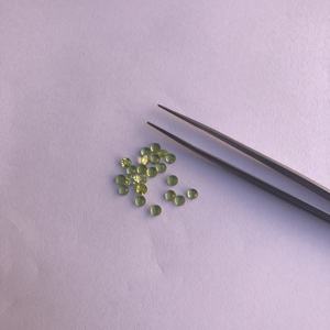 3mm naturel péridot pierre précieuse rose coupe rond plat dos cabochon du fabricant fournisseur au meilleur prix d'usine en gros en ligne - Product Image 2