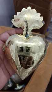 Milagros del Sagrado Corazón Italiano Antiguo, Color Plata, para Decoración del Hogar - Product Image 5