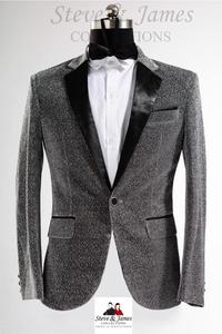 Trajes de negocios ajustados para hombre, esmoquin para boda, Blazer, pantalones, chaleco, 3 piezas - Product Image 2