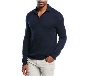 Venta caliente de manga larga ligero de secado rápido hombres Polo camisetas - Product Image 2