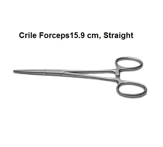 Tools Stainless Steel Gold Handle 6.25 Forceps Straight Longitudinal