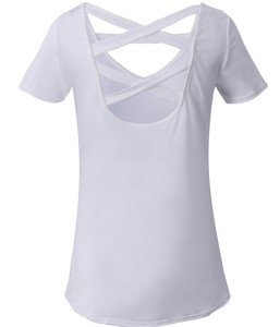2020 Fashion Women's / <b>Ladies</b> Shell Fabric Laces Design at Top Part <b>T</b>-<b>Shirt</b> Women From Bangladesh Very Cheap Price - Product Image 1