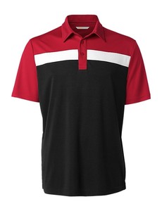 Chemises formelles à manches courtes en jersey polyester/coton imprimé pour hommes - Product Image 6