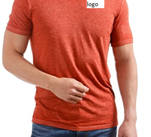 T-shirt col en v pour homme 57% Polyester 43% coton importé sans fermeture, bon marché, offre spéciale - Product Image 6