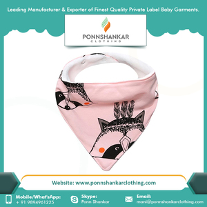 Bavoirs Bandana 100% coton biologique doux avec Logo ou Design personnalisé avec personnalisation complète - Product Image 5
