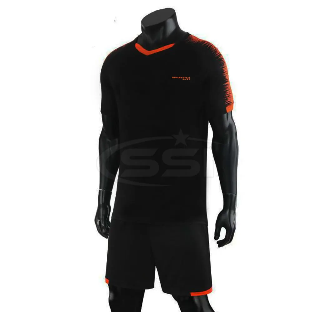 Voetbal Truien Mannen Top Product Aangepaste Sublimatie Print Heren Voetbal Trui Set Effen Voetbal Uniform