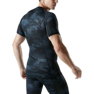 Conception personnalisée Fitness Gym Rash Guard pour hommes chemises de compression activé Sweat Top T-shirt de sport unisexe - Product Image 4