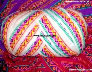Inca Andean ethnic Chumpi ริบบิ้นทอมือเป็นมิตรกับสิ่งแวดล้อมลายเรขาคณิต1.18 "(3cms) สีสวยทอ - Product Image 1