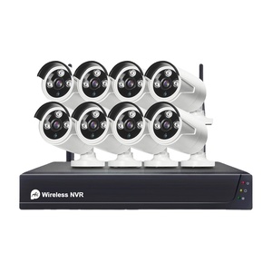 <span class=keywords><strong>Système</strong></span> de surveillance vidéo NVR intelligent WiFi Tuya étanche 2MP, <span class=keywords><strong>système</strong></span> de <span class=keywords><strong>vidéosurveillance</strong></span> 8CH IP CCTV NVR, kit de caméra PST-TWK08BM - Product Image 1