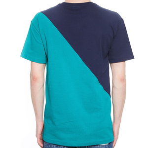 เสื้อยืดฮิปฮอปสำหรับผู้ชาย,เสื้อยืดโอเวอร์ไซส์เย็บปะติดสีทึบใหม่ทำตามสั่ง - Product Image 6