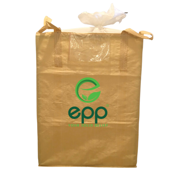 Baffled Type B Flexible Canvas Tote Bags for Animal Feed Powder Sand Salt Coal 1100lbs 2200lbs 3300lbs Type B Jumbo Bags