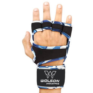 Logotipo personalizable Guantes de gimnasio de medio dedo Transpirable Entrenamiento Fitness Ejercicio Levantamiento de pesas Guantes Gimnasio Unisex para deportes. - Product Image 5