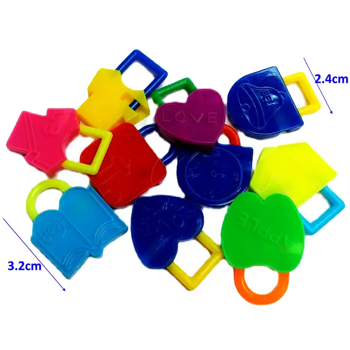 vintage plastic charms (padlock) for necklace