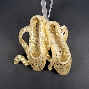 Classique Unique Noël Nouvel An Décoration Suspendue Rose Peinture Acrylique Ballet Pantoufles Ornement - Product Image 5