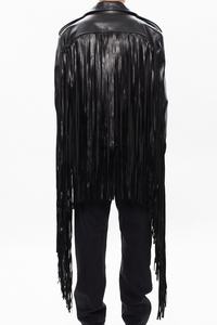 แจ็คเก็ตหนังที่มีขอบยาว - Product Image 4