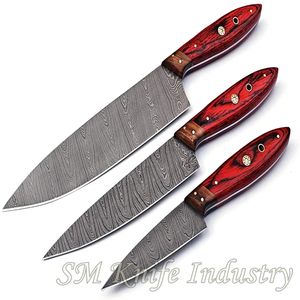 Custom Handmade 13-Inch Damascus Kitchen Chef <b>Knife</b> Sustainable Mix Carbon Steel Durable and Stylish - Product Image 3