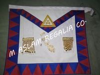 Insignia Magnética Clásica Mark Regalia Master Meson 100% Cuero de Cordero con Cuentas Bordadas y Sin Níquel