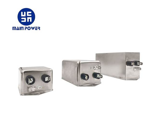 Main Power Single Phase EMI Filter Low Pass Transfer Function 100dB Stopband Attenuation 50/60Hz Nominal Center Filtering