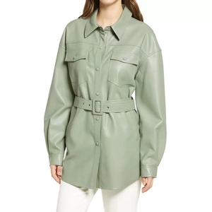 Chaquetas de cuero de invierno de alta calidad para mujer con bordado personalizado chaqueta de cuero de la mejor calidad mujer Pakistán - Product Image 1