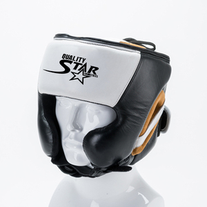 Headgear Safety Wear Designer Head Guards Multi-Color Genuine Cowhide Leather Helmets With Custom Logo Cheap Price - Product Image 3