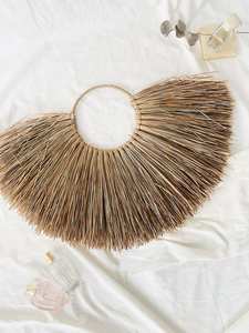 Tongmendong — décoration murale suspendue à la main, ornements de tissage à la main, décoration rustique naturelle, style Boho - Product Image 4