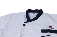 Ensemble d'uniformes de chef unisexe GW 98% coton fabriqué au Vietnam pour restaurants et bars, service OEM pour la gestion du personnel, délai de livraison d'échantillons de 7 jours