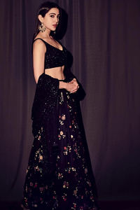 Attrayant georgette fil broderie séquence travail lehenga choli avec dupatta réception porter meilleur prix vêtement ethnique ApparelGarment - Product Image 5