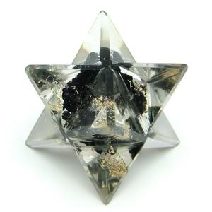 Orgonita de turmalina negra pulida Merkaba Star Cristal curativo espiritual Piedra de orgonita pulida - Product Image 6