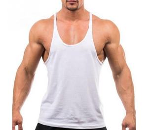 Débardeur de sport slim pour homme, sans manches, séchage rapide, respirant, tricoté, imprimé, grande taille, OEM 2026 - Product Image 5