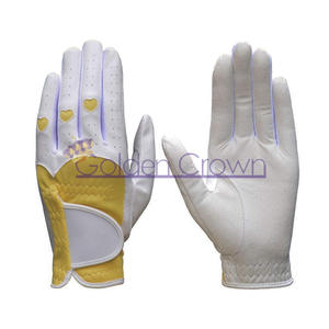 Guantes de golf Cabretta de color personalizados de alta calidad | Guante de deporte de golf Cabretta de cuero genuino - Product Image 1