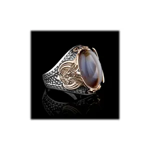 Ottoman Ring Classy 925 Sterling Silver Ring Made in Turkey