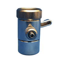Robinet de dérivation manuel en laiton HSU DB-38CQ 3/8 pouce avec raccord rapide pour évier, douchette de cuisine et d'extérieur, garantie 1 an