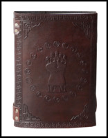 Diario de cuero genuino extra grande, cuaderno en relieve de seis piedras con papeles en blanco, diario para escribir, regalo del Día de la madre para ella