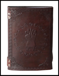 Diario de cuero genuino extra grande, cuaderno en relieve de seis piedras con papeles en blanco, diario para escribir, regalo del Día de la madre para ella - Product Image 3