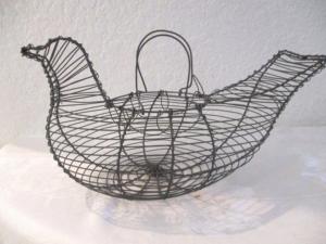 Cesta de alambre de hierro sólido para huevos, organizador de almacenamiento multiusos, soporte duradero para verduras, Ideal para el hogar, contenedor de utensilios de cocina - Product Image 5