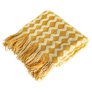 Knitted <b>Throw</b> Lightweight and Soft Cozy Decorative Woven <b>Throw</b> <b>for</b> Travel Couch <b>Bed</b> Sofa - Product Image 1