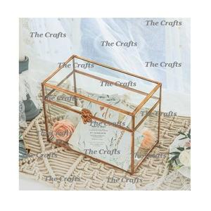 Metal And Glass <b>Wedding</b> <b>Card</b> <b>Box</b> Customized Size And Shape Invitation <b>Card</b> <b>Box</b> <b>For</b> <b>Wedding</b> And Event Use - Product Image 1