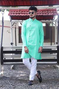 Vêtements traditionnels de Malaisie de bonne qualité costumes kurta en coton pour hommes designer baju malayu - Product Image 6