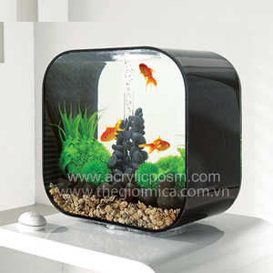 Aquarium de petite taille avec conception créative et espace pour exposer les photos, - Product Image 3