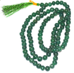 108 Aventurina verde Jap Mala piedra de cristal tallada producto espiritual Agena piedra preciosa Recuerdo/mascota para estilo de oración Feng Shui - Product Image 1
