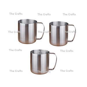 ชุดแก้วดื่มน้ำสแตนเลส3สีเงินแก้วชากาแฟและน้ำดื่มสำหรับอุปกรณ์ครัว - Product Image 5