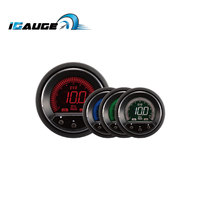 Affichage électronique 4 couleurs LCD noir visage 10 bar aoto Jauge De Pression D'huile Numérique pour voiture automobile