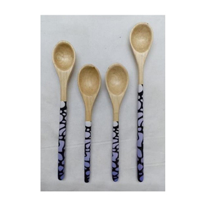 Cuillère Jour de Pluie Cuillère en Bois avec Résine Vente en Gros Cuillère en Bois Personnalisée Conception Ensembles de Couverts en Vrac Pas Cher Ensembles de Couverts Modernes - Product Image 1